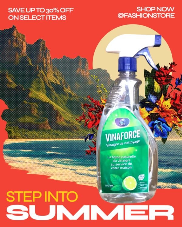 VINAFORCE 750 ML - VINAIGRE DE NETTOYAGE DE CLARA – Image 3